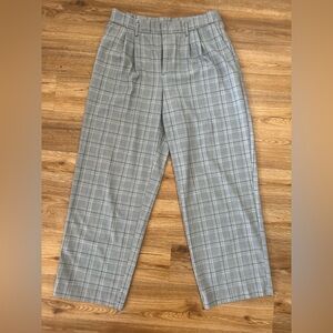 a new day Women’s Gray Plaid Trousers/Dress Pants